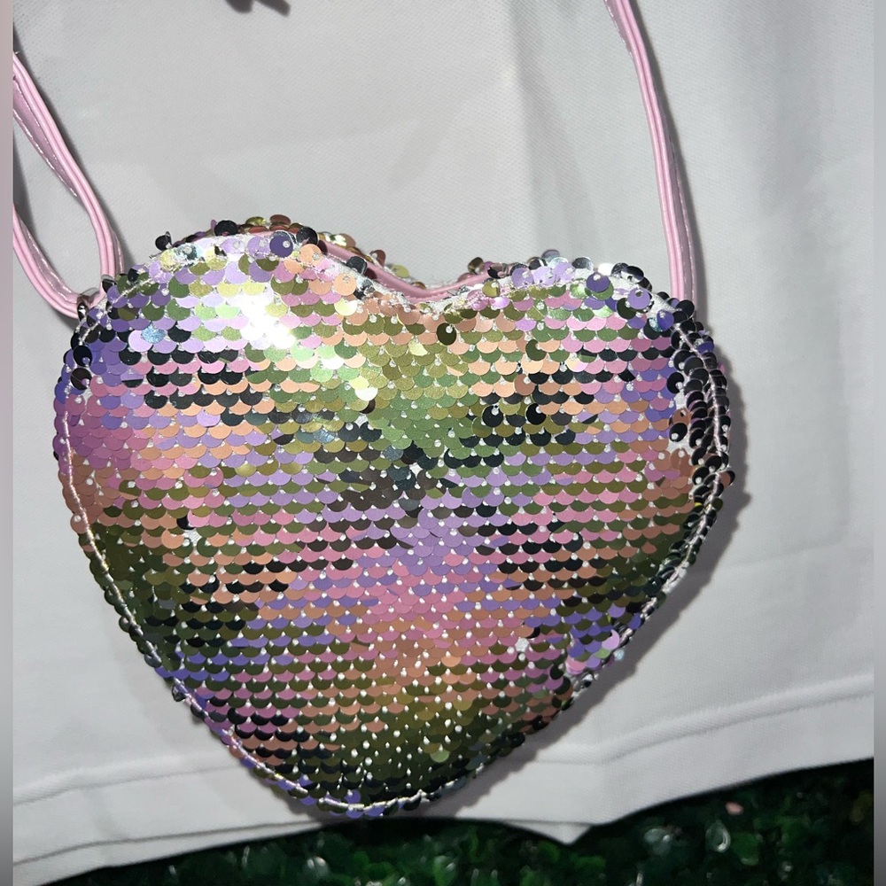 🌟New Girls Pink Heart Handbag & Headband Set🌟
